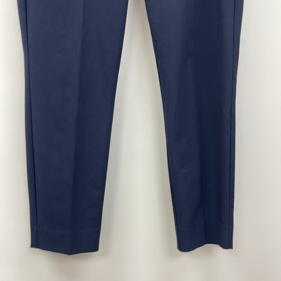 J. Crew Mercantile Ruby Slim Stretch Twill Mid-Rise Trouser Crop Pant Navy 10 - Picture 5 of 9